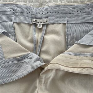 Peter Millar cream colored cotton shorts 36”